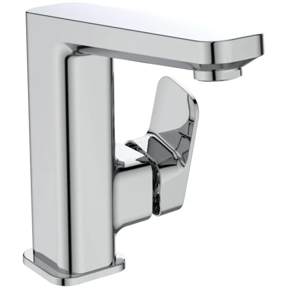 Chromene Waschtischarmatur von Ideal Standard mit einem hohen Auslauf. Die Armatur ist funktional gestaltet und ermöglicht eine einfache Handhabung.